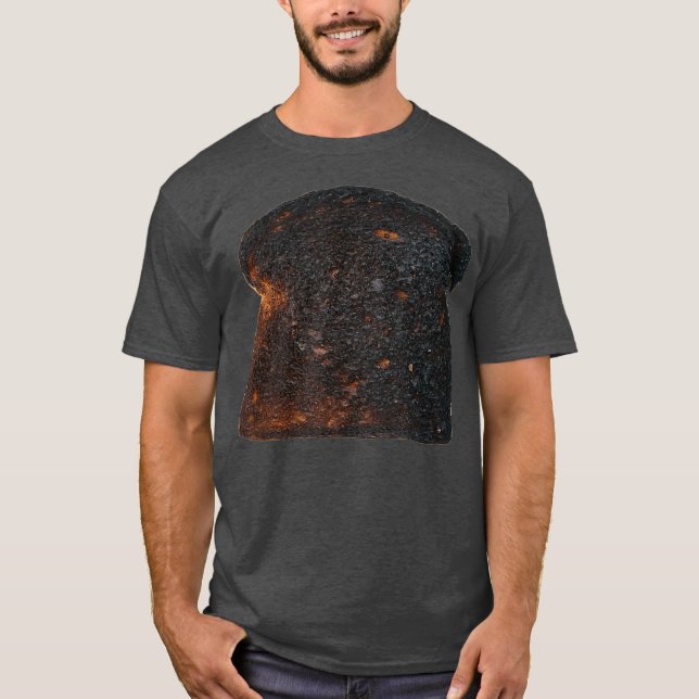 Bread Toast Burnt Halloween Easy Costume Idea T Shirt (Framsida)