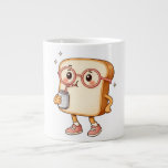 Bread Tony – Sparkling Break T-Shirt Jumbo Mugg<br><div class="desc">This is my character,  Bread Tony.
I share my daily moods through him.
Today feels light and playful — just a simple sparkling drink and a small moment of joy.</div>