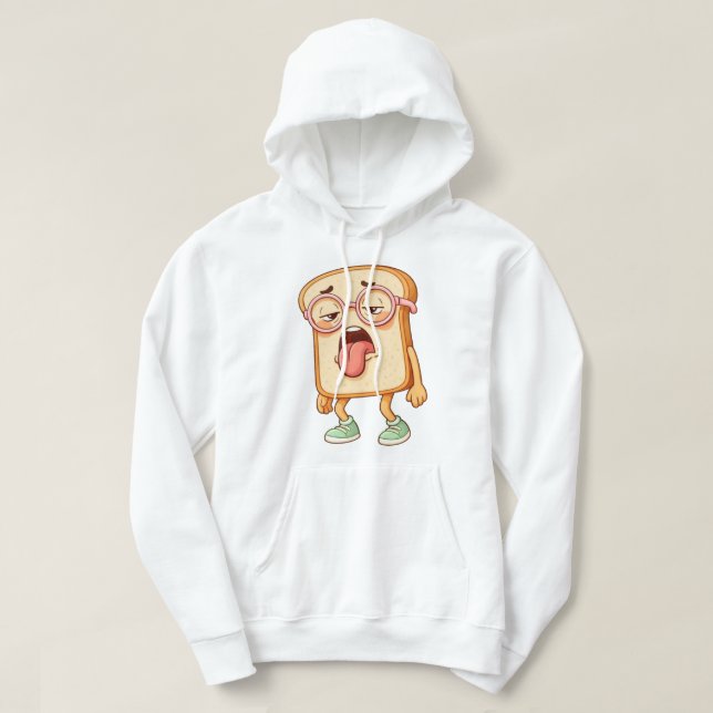 Bread Tony Tired Mood – Funny Bread T-Shirt Hoodie (Design framsida)