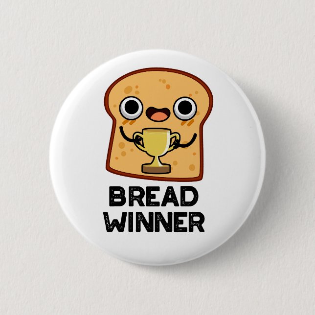 Bread Winner Funny Food Pun Knapp (Framsida)