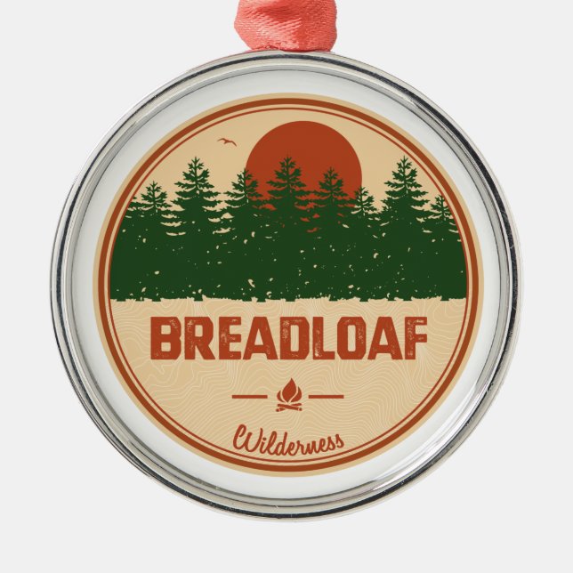 Breadloaf Wilderness Vermont Julgransprydnad Metall (Framsidan)
