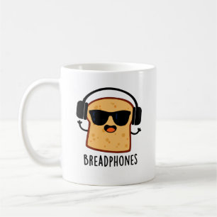 Breadphone Funny Bread Pun Kaffemugg