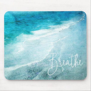 Breaj Yoga Quote Retro Beach Teal Ocean Musmatta