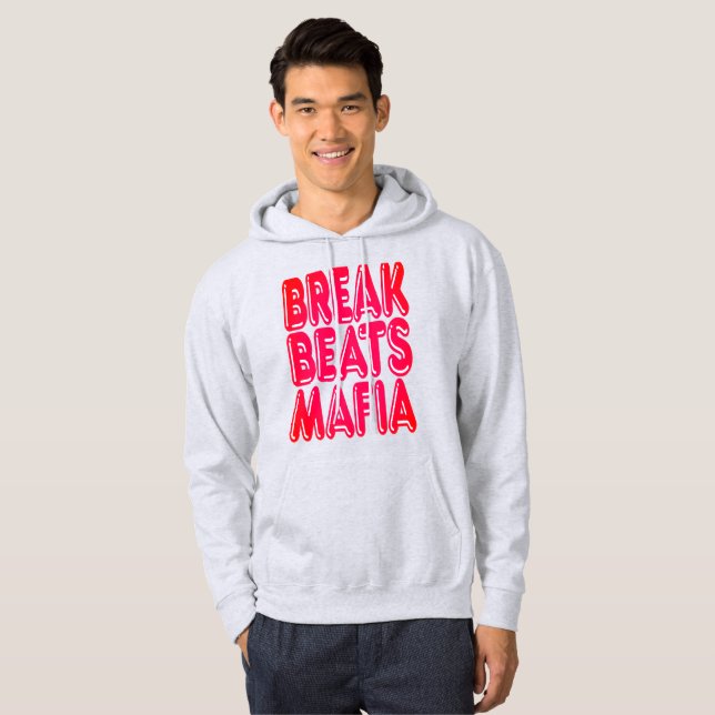 BREAK BEATS MAFIA  ONEIGHTH Original Hoodie (Hel framsida)