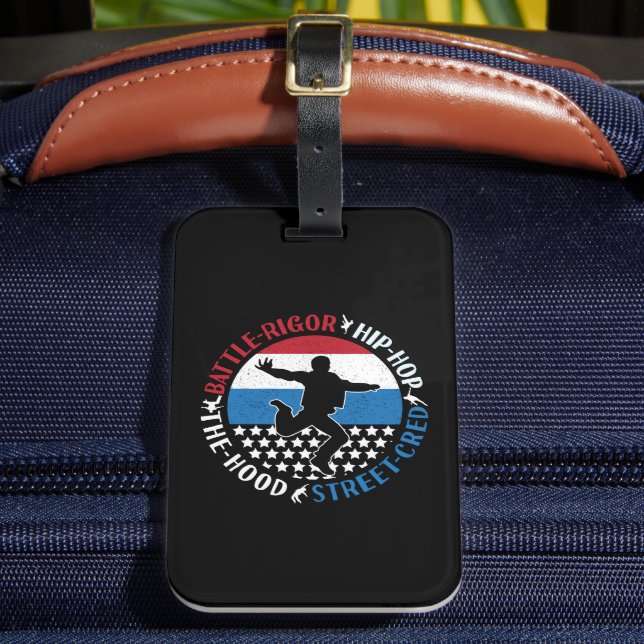 Break Dance Breakdans Hip-Skutt Boy Bagagebricka (Framsida Insitu 2)