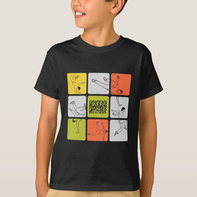 Break Dance Hip hop Music Älskare T Shirt (Framsida)