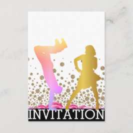 Break Dance School Dico Hip hop Vip Ro Ombre Inbjudningar