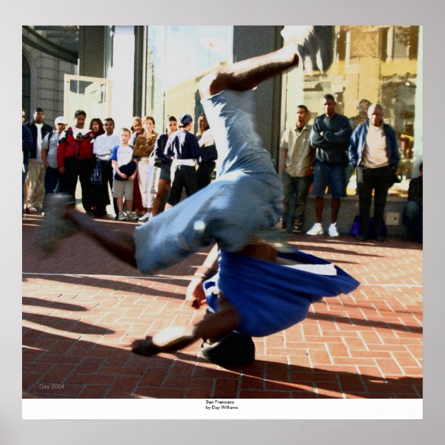 Break Dancer, San Francisco Poster (Framsidan)