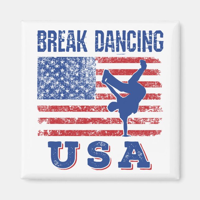 Break Dancing USA Magnet (Framsidan)