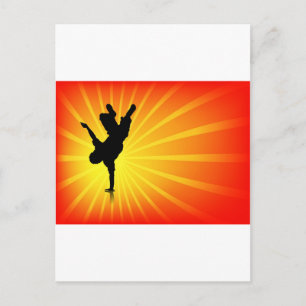 Break Dancing Vykort