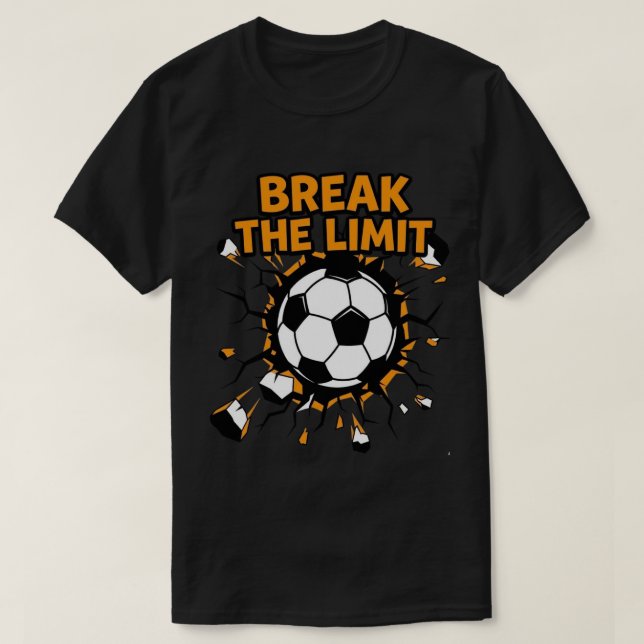 Break Limits Soccer Ball Fire Goal T-Shirt - Sport (Design framsida)