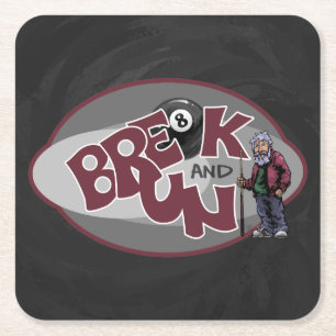 Break och Springa Underlägg Papper Kvadrat