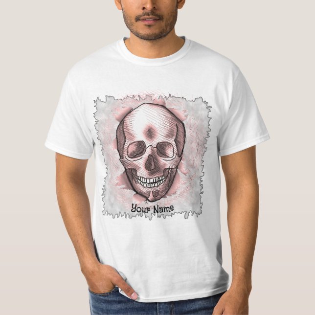 Break Out Red Skull  t-shirts på svenska (Framsida)