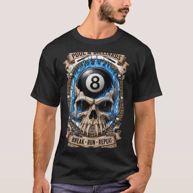 Break Run Upprepa Crest T Shirt (Framsida)