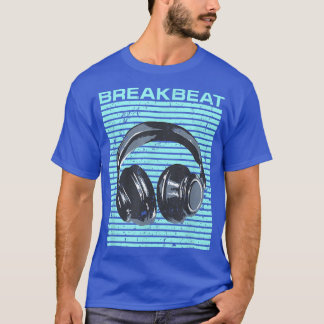 Breakbeat with Headphones - Vintage Electronic Dan T Shirt