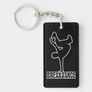 Breakdance beställnings- färgnyckelring nyckelring