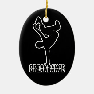 Breakdance beställnings- färgprydnad julgransprydnad keramik
