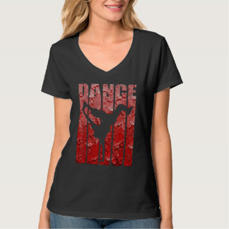 Breakdance Dance Red Hip hop Graffiti Breakdanc T Shirt