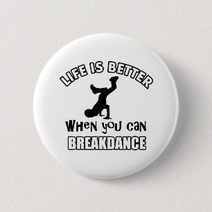 Breakdance dansdesigner knapp