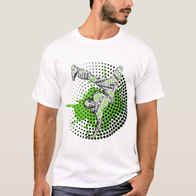 Breakdance En-Räckte frysning Tee (Framsida)
