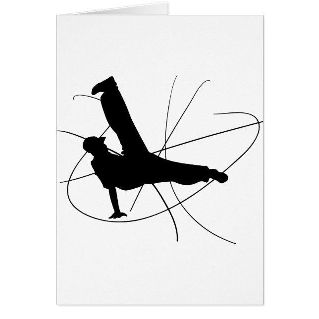 Breakdance Hälsningskort (Framsidan)