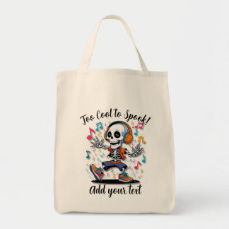 Breakdance Skeleton – Large Halloween Tote Tygkasse