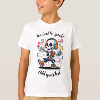 Breakdance-skelett – Barn Halloween T-Shirt