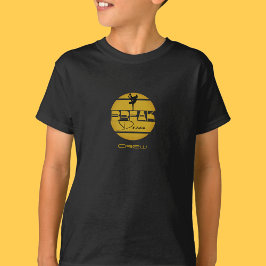 Breakdance svart gul  t shirt
