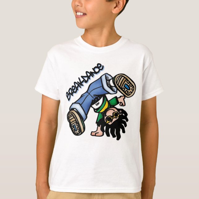 Breakdance t-skjorta tee shirt (Framsida)