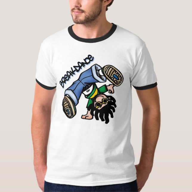 Breakdance t-skjorta tee shirt (Framsida)