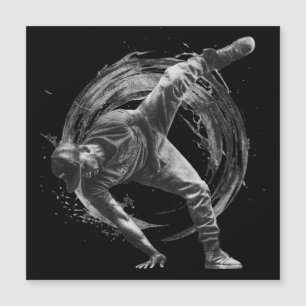 Breakdance Urban Stil Monochrome Rörelse Art