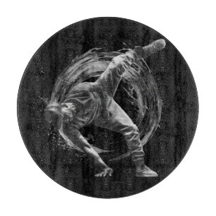 Breakdance Urban Stil Monochrome Rörelse Art