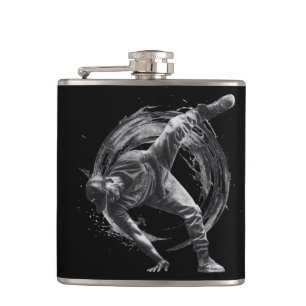 Breakdance Urban Stil Monochrome Rörelse Art Fickplunta