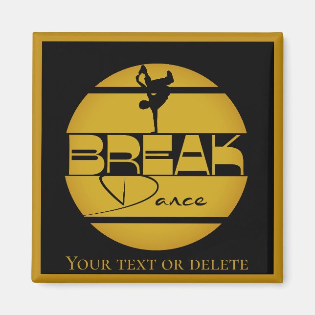 Breakdancer Break dansdekanter - tillbehör Magnet (Framsidan)