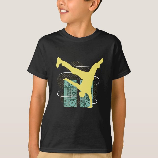 Breakdancer Hip hop T Shirt (Framsida)