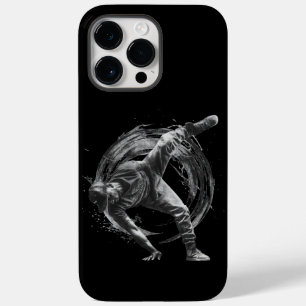 Breakdancer in action, i bläck splatter stil