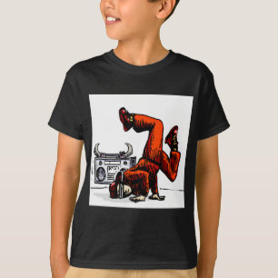 Breakdancer och boxas hip hop t shirt