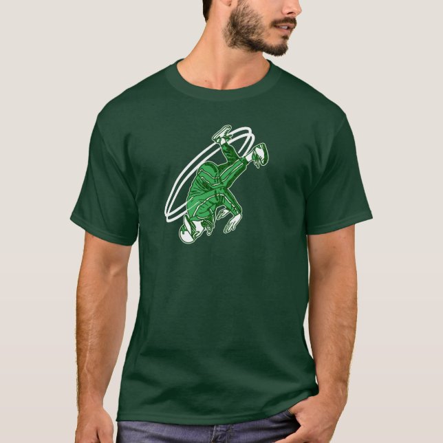 Breakdancer Old school Hip hop 1980 T-shirt (Framsida)