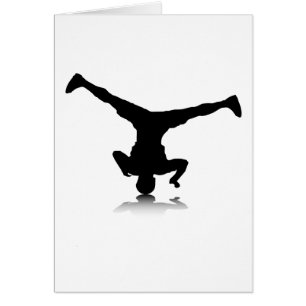 Breakdancer (snurrande) hälsningskort
