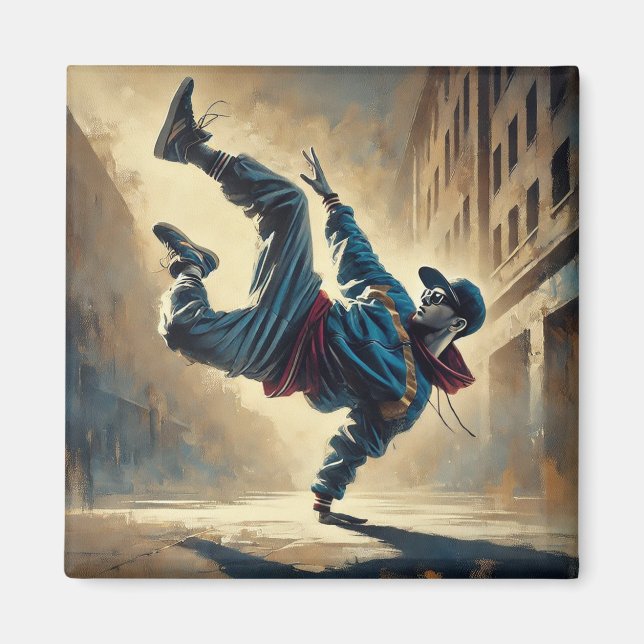 Breakdancing Magnet (Framsidan)