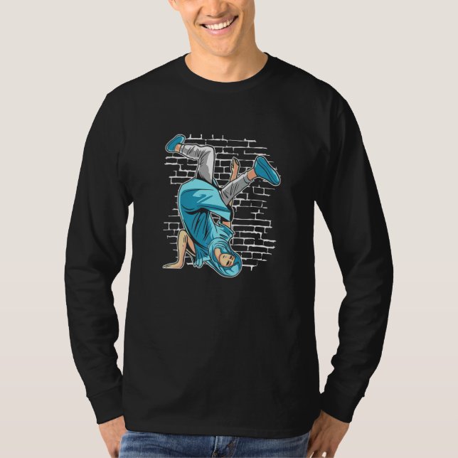 Breakdancing Mary Jesu Mor  Breakdance Hip  T Shirt (Framsida)