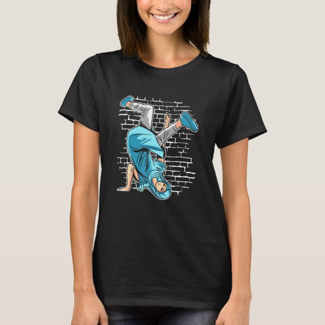 Breakdancing Mary Jesu mor   Breakdance Hip T Shirt (Framsida)