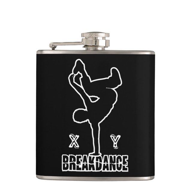 Breakdans-anpassningsbar-monogramkolv Fickplunta (Framsidan)
