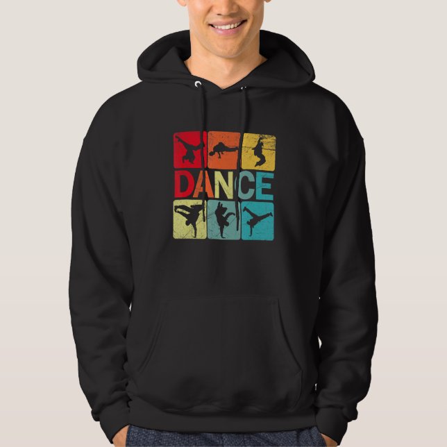 Breakdans B Boy Dance Breakdandancer Hip hop Hoodie (Framsida)