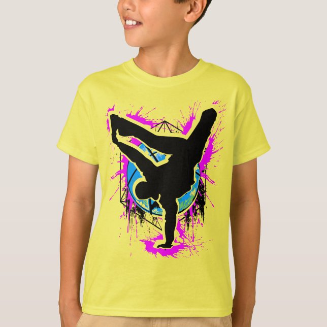 Breakdans - Breakdancer - Break Dancing T-Shirt (Framsida)