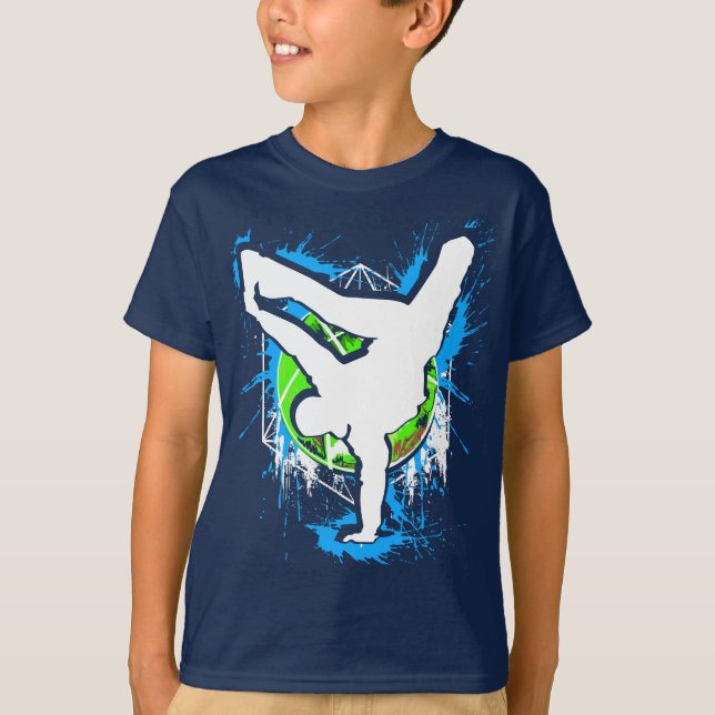 Breakdans - Breakdancer - Break Dancing T-Shirt (Framsida)