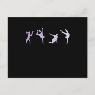 Breakdans Hip-Skutt und Funk Tanzstill Vykort