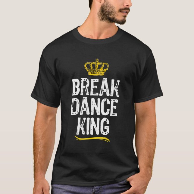 Breakdans Kung Manar Boys Break Dancing Dance Danc T Shirt (Framsida)