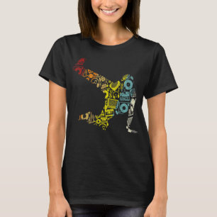 Breakdans Sillhouette Street Dance Breakdance 2 T Shirt