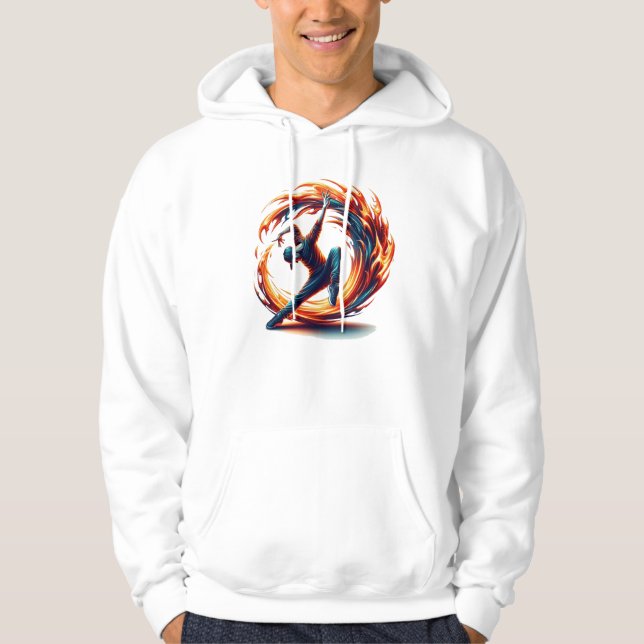 Breakdans Street Fire med stadsenergi Hoodie (Framsida)